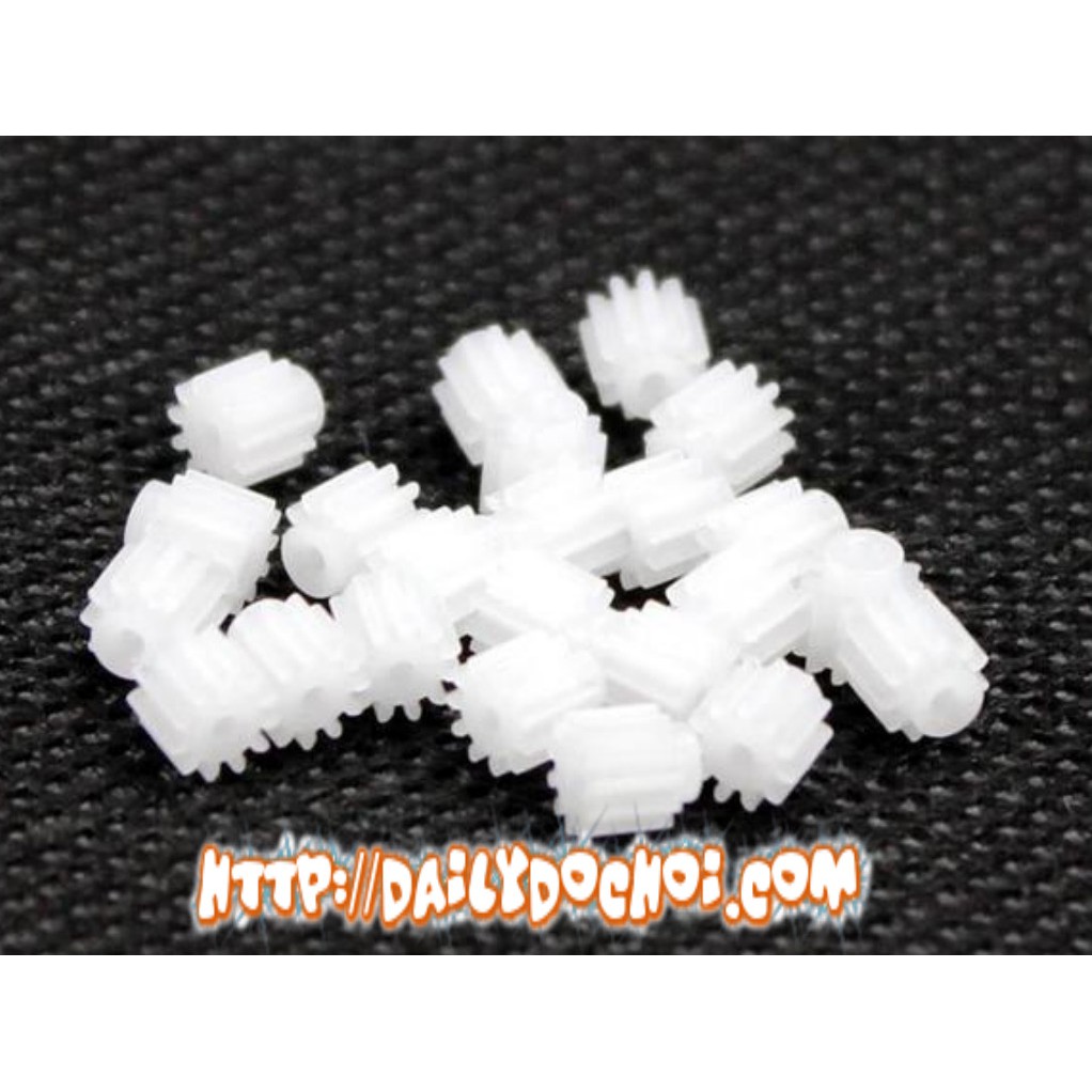 Bánh răng nhựa 11 răng lỗ trục 1mm đường kính 4mm giá 1 chiếc