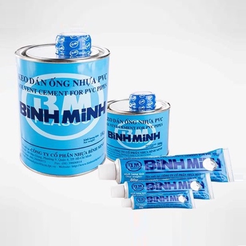 Keo Bình Minh 200g, 500g Dán Ống PVC (Chính hãng)