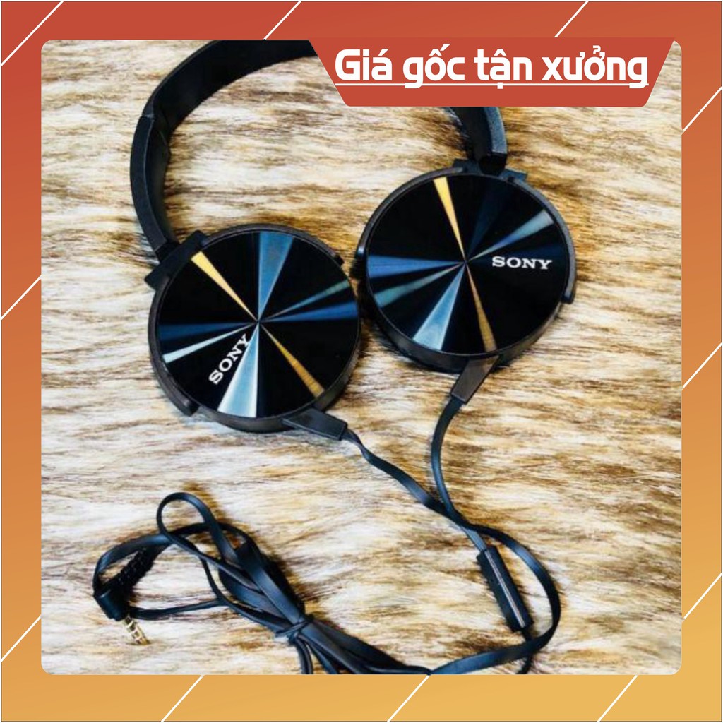 hot Tai Nghe Chụp Tai Headphone Sony XB450 tương thích với điện thoại thông minh và laptop màu xanh