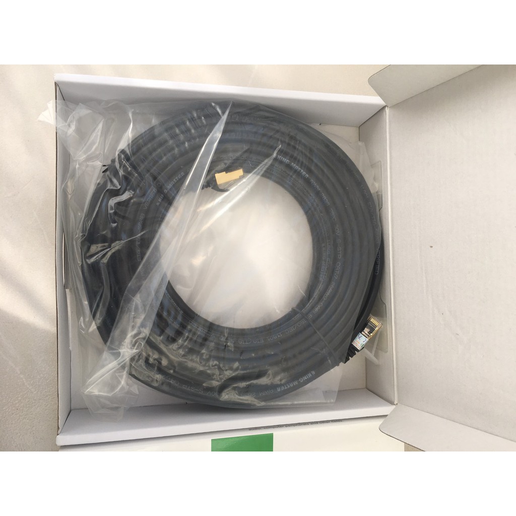 [Mã ELMS05 giảm 5% đơn 300k]Cáp mạng SSTP CAT7 20m KingMaster KC706 tốc độ lên đến 10.2Gbps 600Mhz - Hãng phân phối