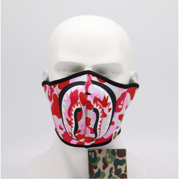 Bape Japan Shark Camouflage Men Women Fashion Face Mask 01 Luminous