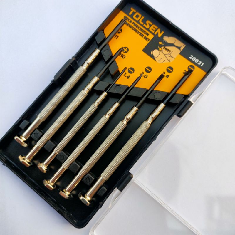 Bộ tô vít, tuốc nơ vít Tolsen cao cấp 6 cây xoay 360 độ sửa đồng hồ, máy tính, điện thoại tiện lợi - Bách Hóa Việt Hường