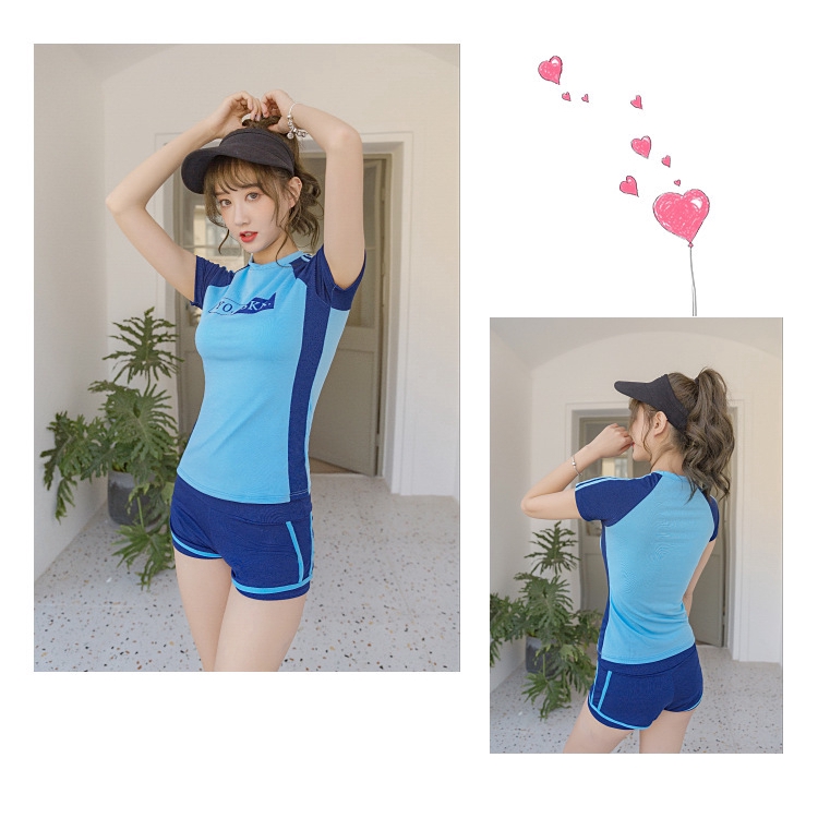 Set Đồ Bơi Ngắn Tay Thể Thao 2020 Cho Nữ | BigBuy360 - bigbuy360.vn