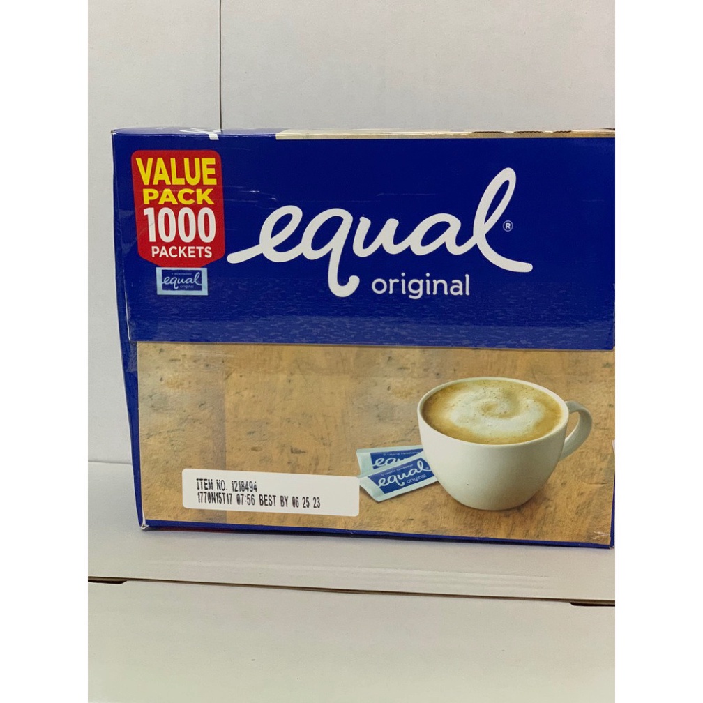 Đường ăn kiêng Equal Original Combo 50 gói cho người bệnh tiểu đường, ăn kiêng, DAS, Sweetener Sugar Replacement