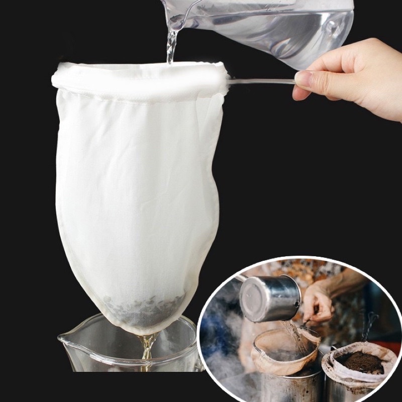 Vợt lọc trà vải quai inox