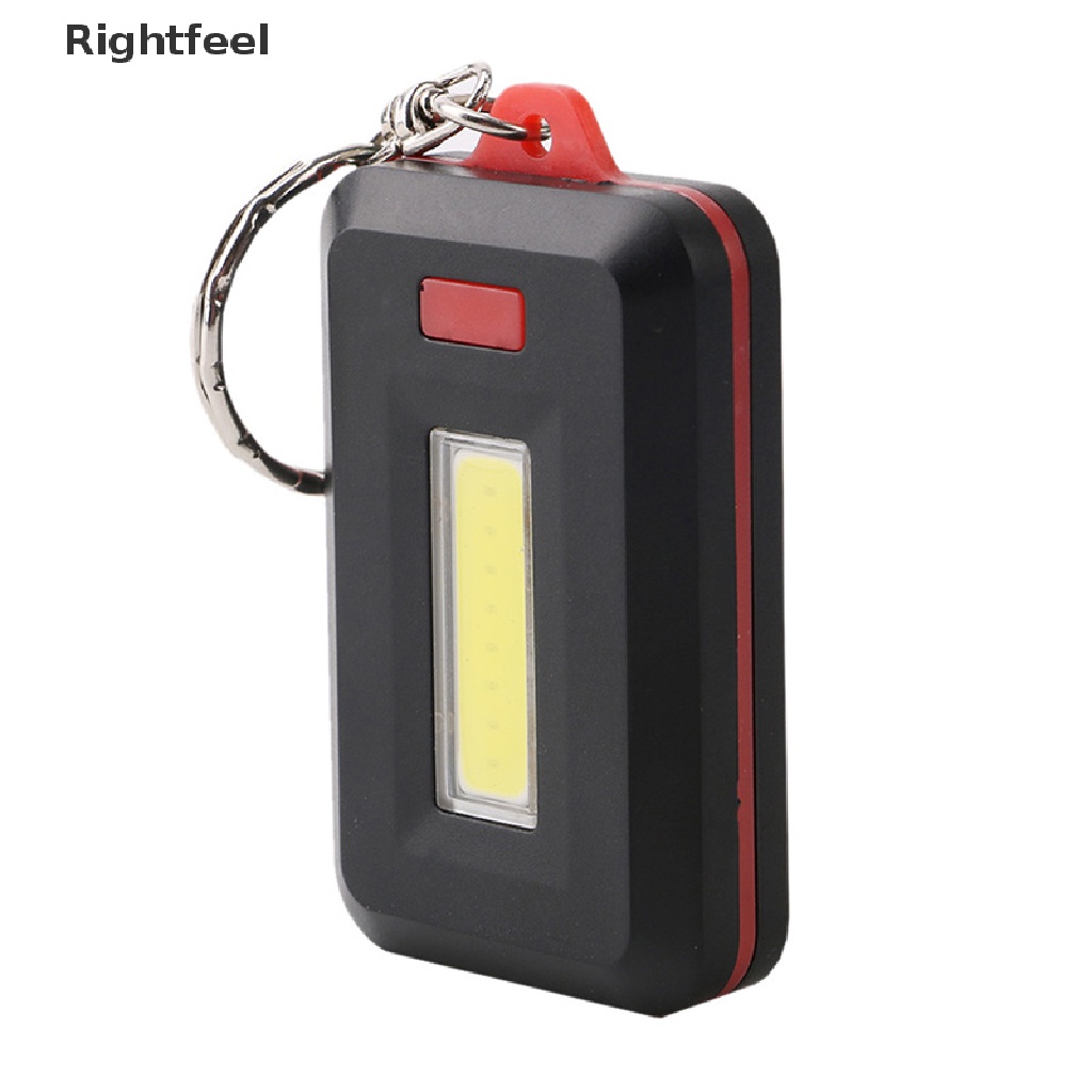 Đèn Pin LED COB Mini Chống Thấm Nước Có Móc Khóa Tiện Dụng Mang Theo Cắm Trại