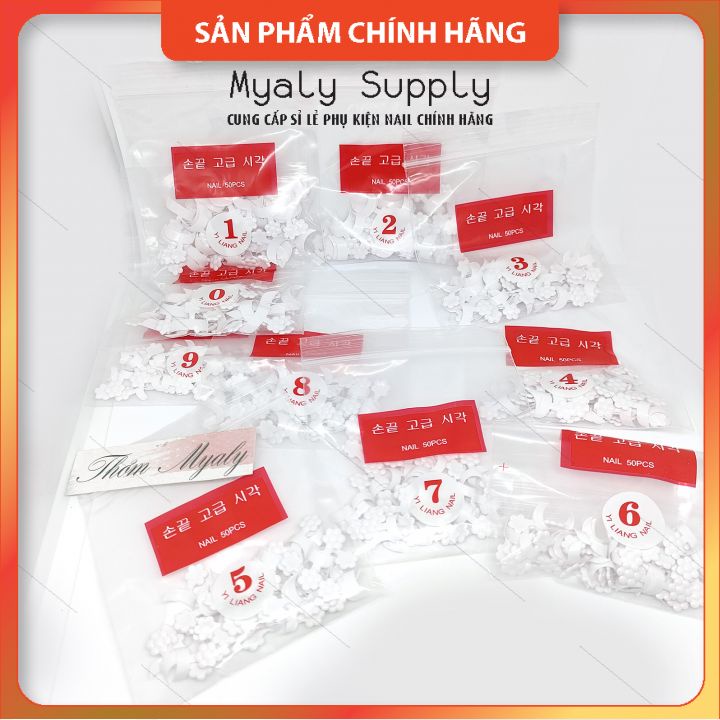 Móng Fen Đầu Móng Trắng Nail Tip 500 Móng Tiết Kiệm Thời Gian SP000724