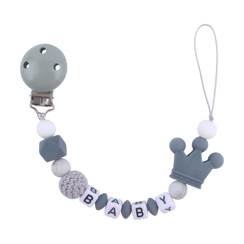 Đồ Chơi Ngậm Nướu Hình Thỏ Bằng Silicone Phối Chuỗi Hạt Xinh Xắn Dành Cho Bé