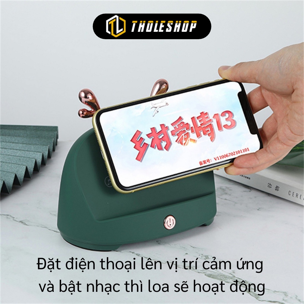 Loa Khuếch Đại Cảm Biến Không Bluetooth - Giá Đỡ Điện Thoại Hình Hươu Đáng Yêu M318 10451