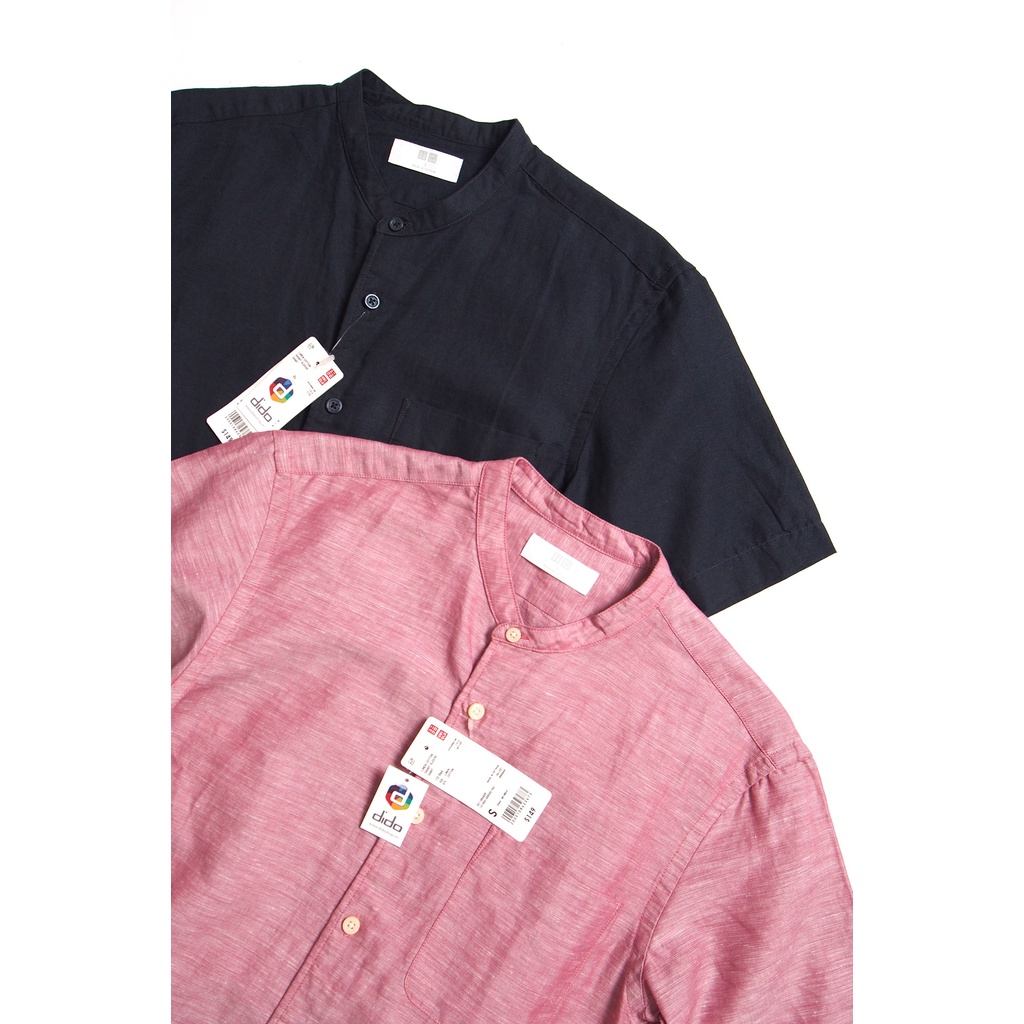 Áo sơmi tay ngắn U.niqlo Linen Cotton