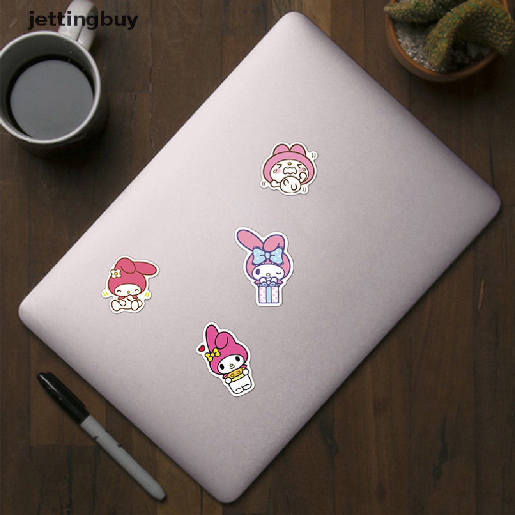 Bộ 100 sticker JETTING họa tiết My Melody dễ thương để trang trí cho laptop/ xe máy/ ván trượt tiện dụng