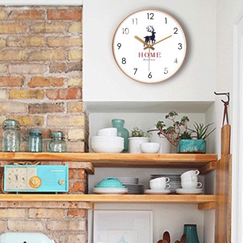 Đồng hồ kim trôi treo tường mặt kính hình tròn size to 30cm nhiều hình sang trọng