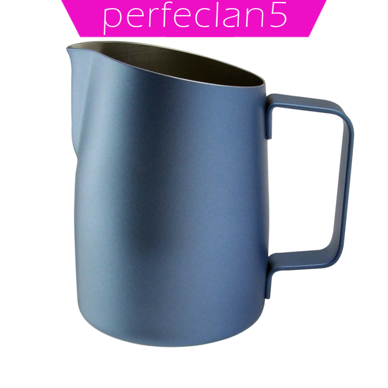 [perfeclan5]420ml Espresso Coffee Milk Frothing Steaming Pitcher Frother Jug Steel Gray