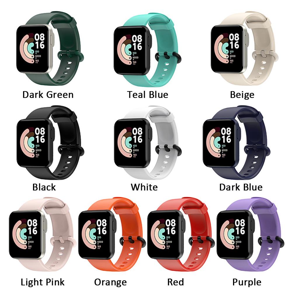 Dây Đeo Thay Thế Chất Liệu Silicon Màu Trơn Cho Xiaomi Watch Lite Redmi