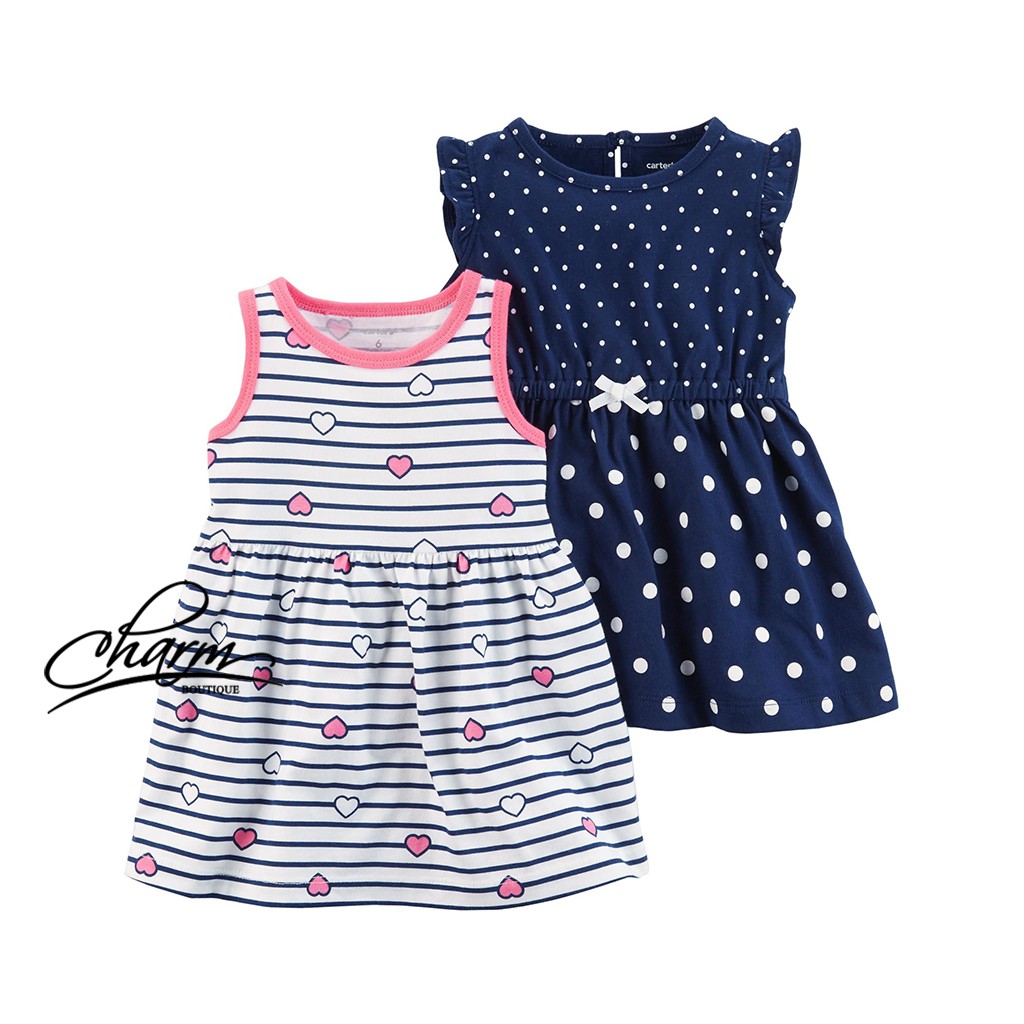Váy Cho Bé Gái, Đầm Bé Gái Thun CARTER'S Chính Hãng