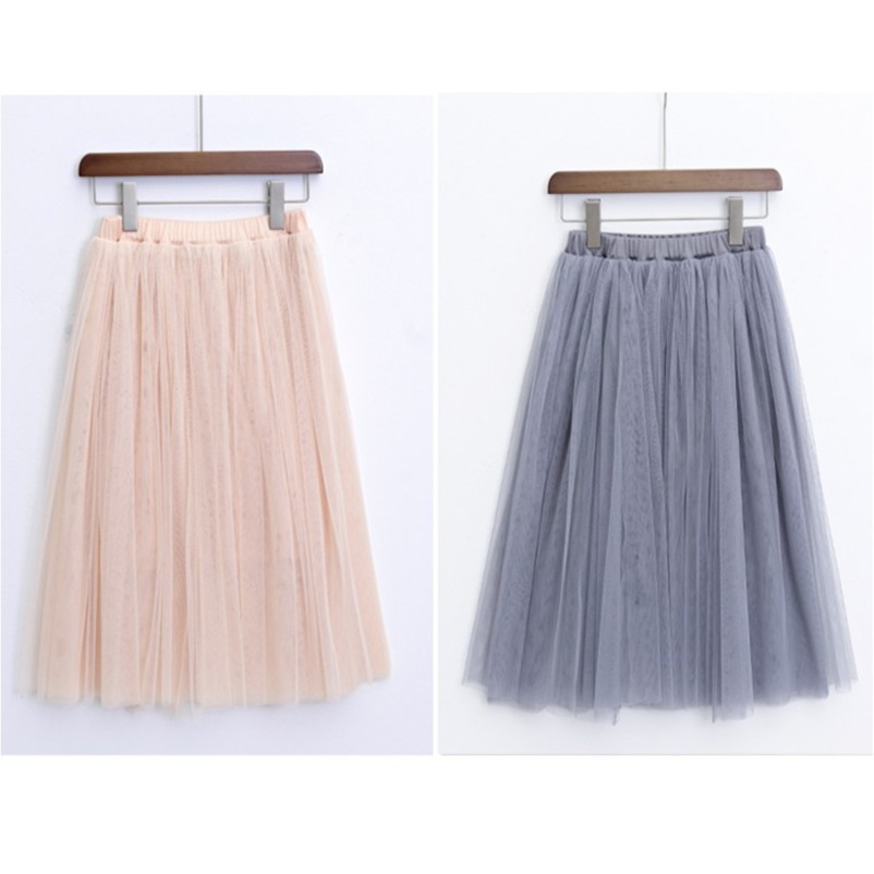 Chân Váy Nữ Váy Lưới Tutu Xòe bốn lớp Tymtym