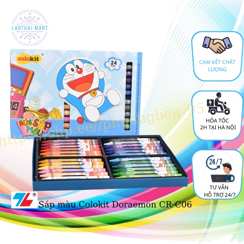 [CHÍNH HÃNG] Sáp màu Colokit Doraemon CR-C06 24 Màu