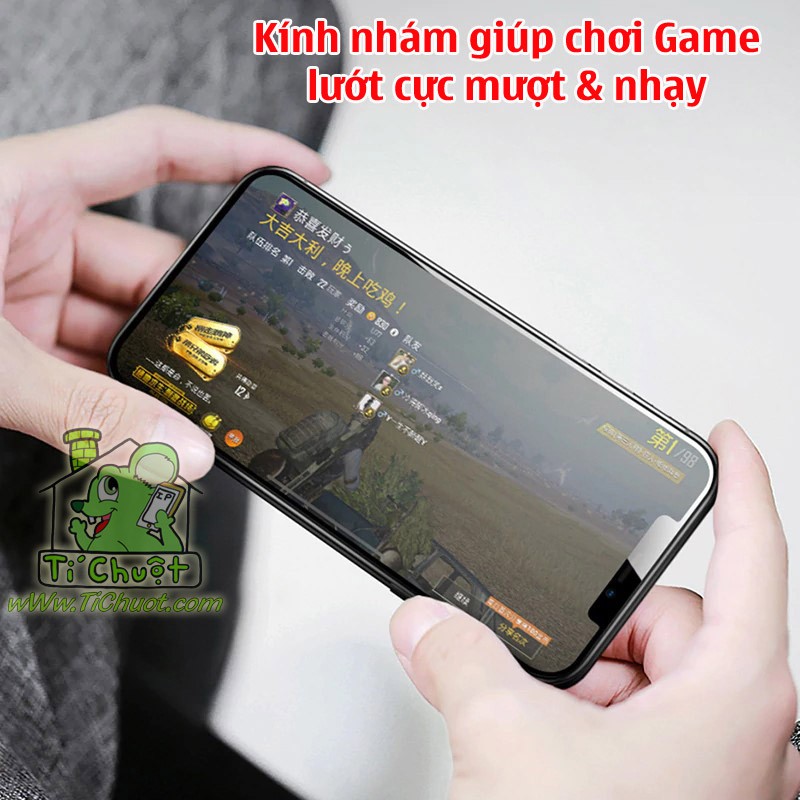 [Siêu Cứng] Kính CL Nhám Chống Vân Tay iPhone 11 Pro/ X/ XS Cường lực Tốt FULL Màn Viền Kính Bóng