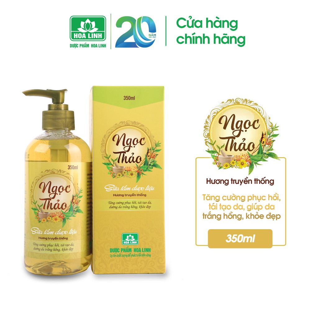 Sữa Tắm Dược Liệu Ngọc Thảo hương truyền thống dung tích 350ml