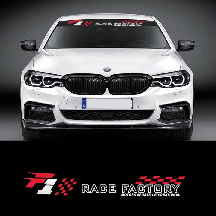 Tem dán kính lái chống nắng ô tô F1