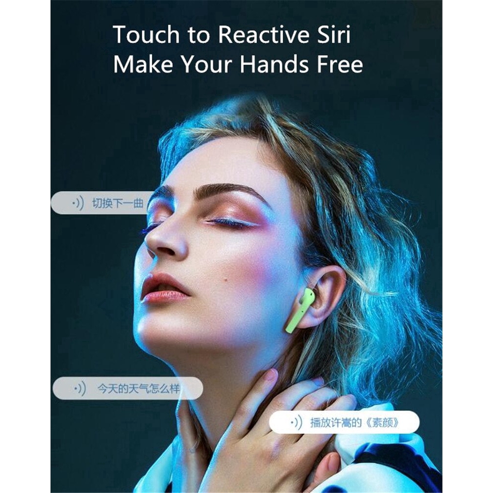 Tai Nghe Airpods Bluetooth Không Dây I12 TWS Cảm Biến Vân Tay Stereo Dành Cho IOS Android