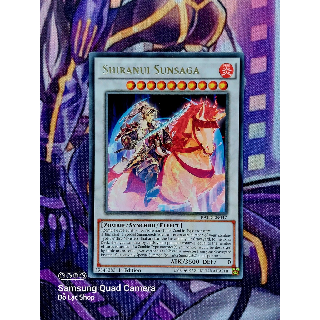 Thẻ Bài Yugioh Monster Shiranui Sunsaga - RATE-EN047 - Rare