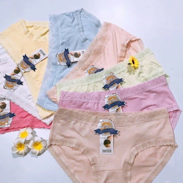 Quần Lót Nữ Kháng Khuẩn Cotton Viền Ren Mềm Mại - 819