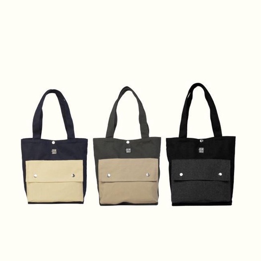 Jamlos Buddy Tote - Túi tote thời trang vải canvas nhiều ngăn đi học đi làm đi chơi vừa A4