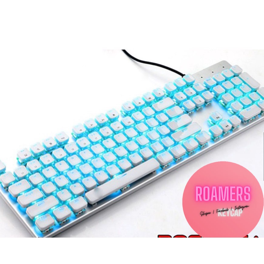 Bộ keycap Crystal Double Shot Phẳng ( 104 phímBộ Nút Phím Cho Bàn Phím Cơ )