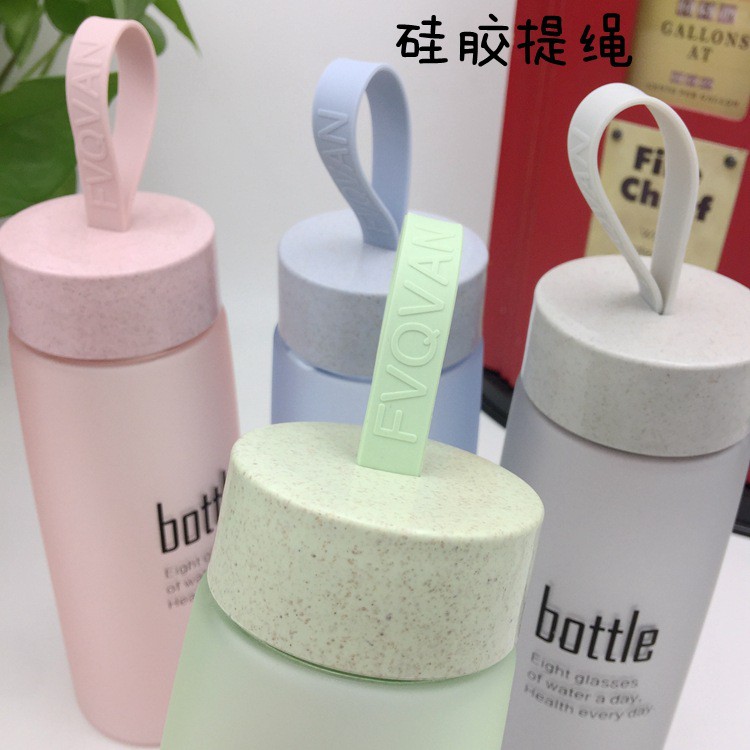 HCM - Bình nước lúa mì Bottle 520ml kiểu Hàn Quốc đơn giản trẻ trung