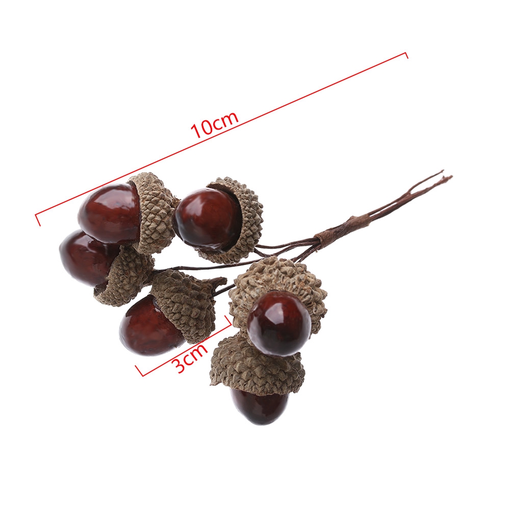 Bộ 6 nhánh cây hạt thông khô dùng làm đồ thủ công trang trí nhà/tiệc/lễ hội đẹp mắt DIY