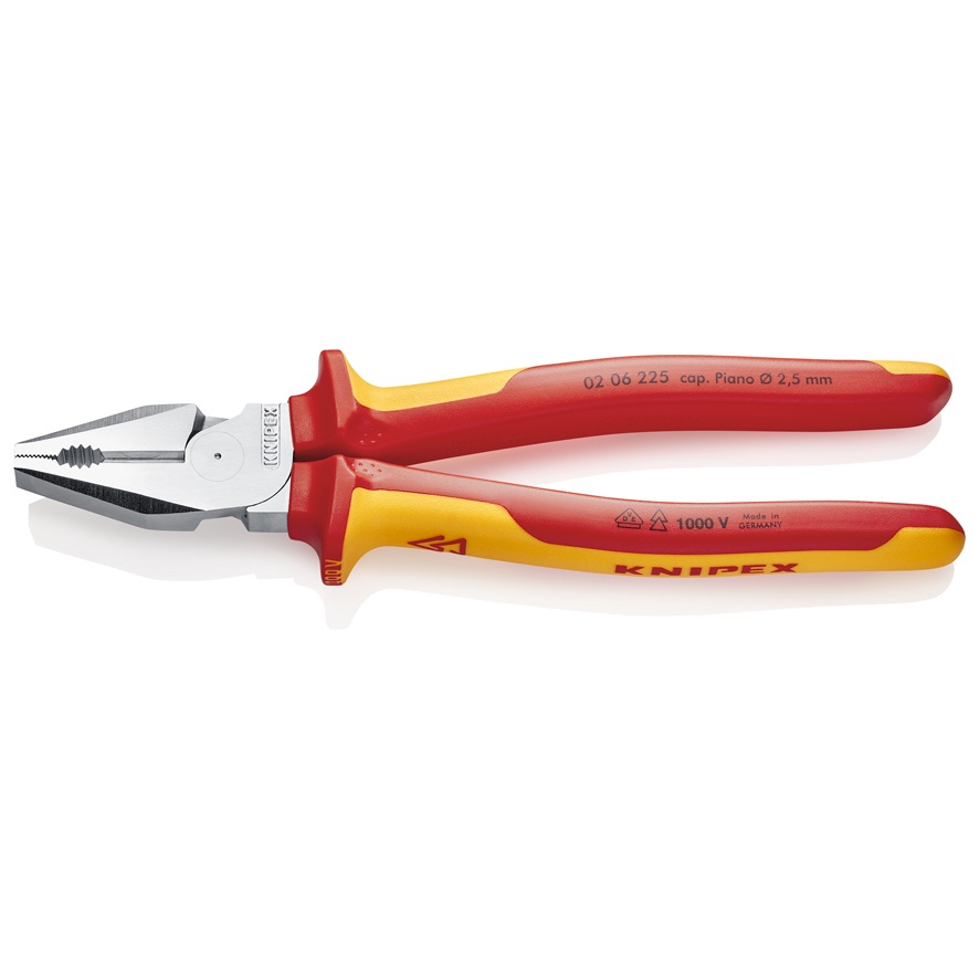 Kìm Đa Năng Knipex Chiều Dài 225mm Lưỡi Cắt 63HRC, Cộng Lực Cao 35% Gồm 02 01 225/ 02 02 225/ 02 05 225 và 02 06 225