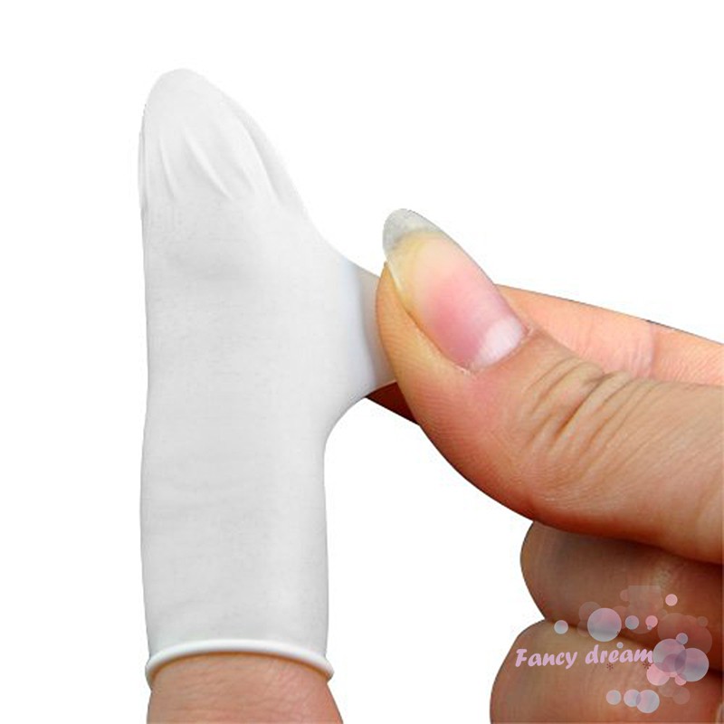 Set 100 bao bảo vệ đầu móng tay chất liệu bằng cao su