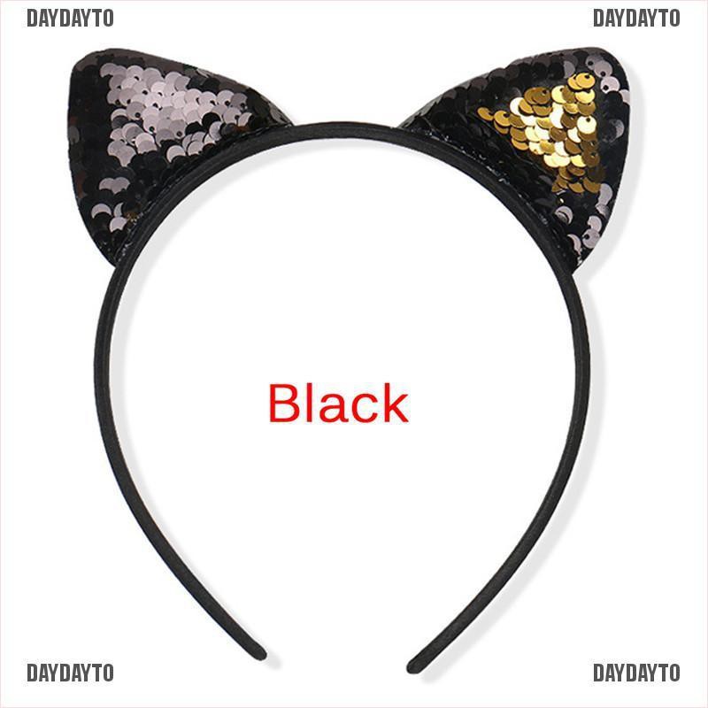 Cài Tóc Tai Mèo Đính Kim Sa Lấp Lánh Thời Trang Cho Nữ