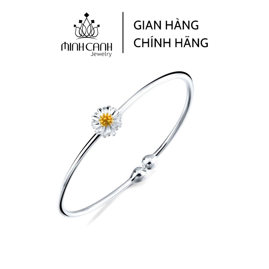 Vòng Tay Hoa Cúc Họa Mi Dạng Kiềng Cứng - Minh Canh Jewelry