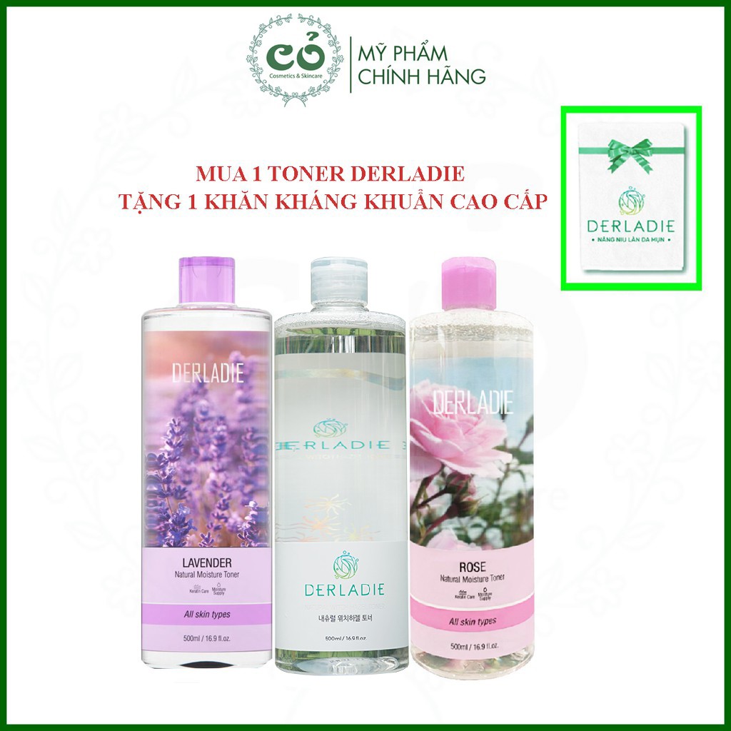 Nước hoa hồng Derladie Natural Toner 500ml