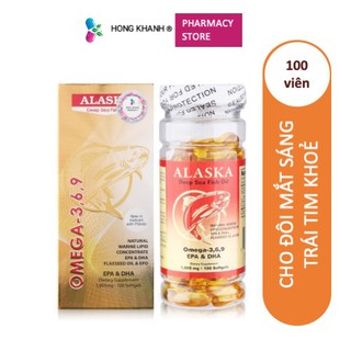 OMEGA 3 6 9 ALASKA Viên dầu cá Alaska Omega 3 6 9 hộp 100 viên