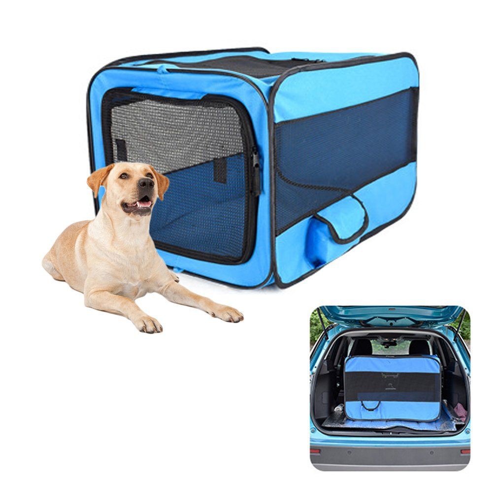Lồng vận chuyển đa năng TRUSTIE  EXPANDABLE SOFT KENNEL (BLUE)