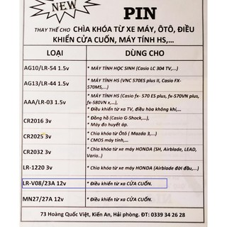 PANASONIC™ 23A/27A Pin Alkaline12V.