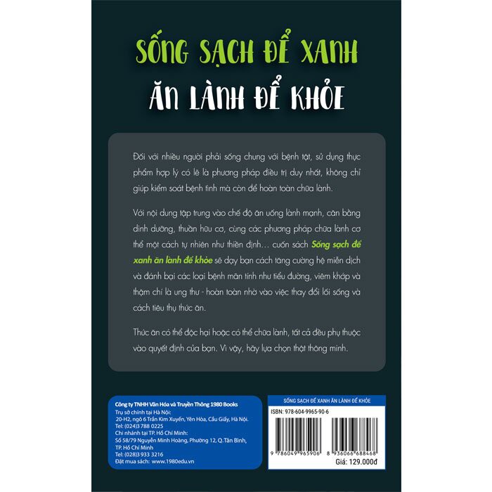 Sách Sống sạch để xanh ăn lành để khỏe