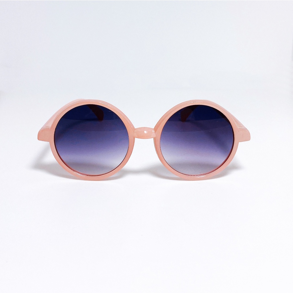 Kính mát trẻ em cao cấp JJ2022021 kiểu kính hình tròn đơn giản đáng yêu dành cho bé trai và bé gái từ 1 đến 5 tuổi