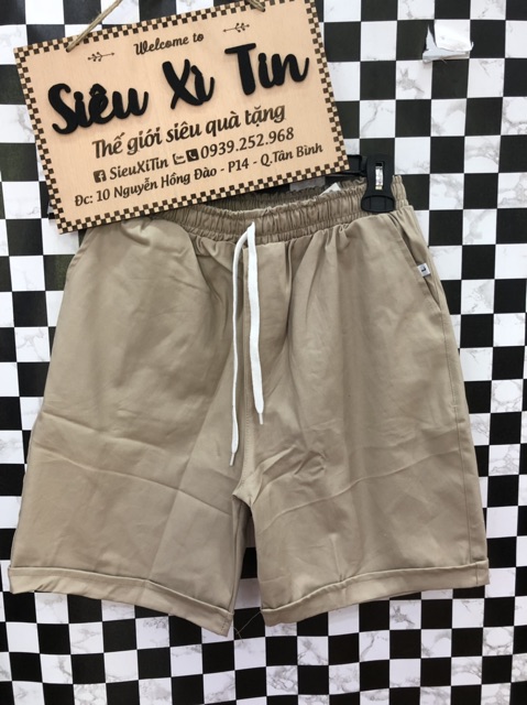 Quần short kaki, quần short unisex