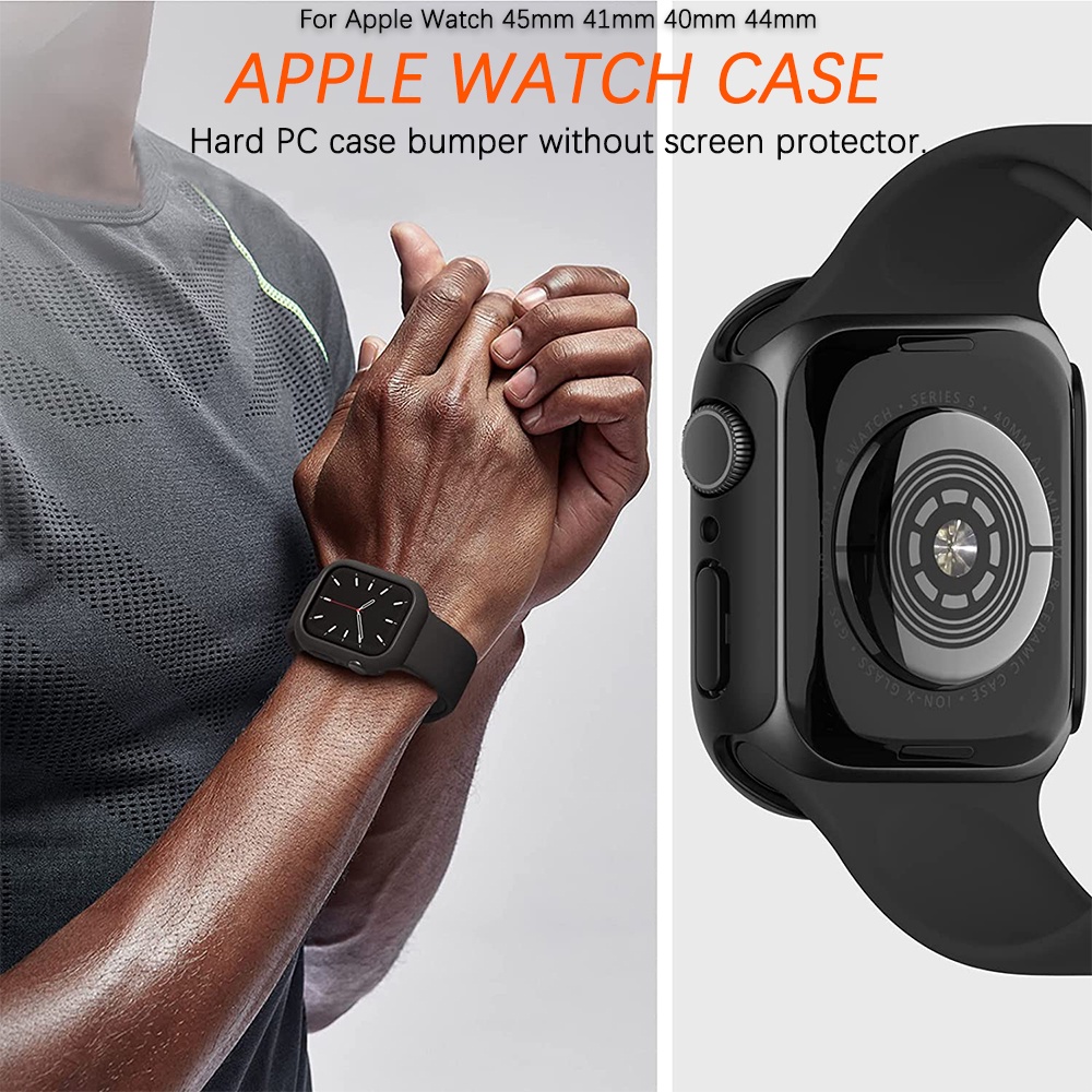 Ninki Ốp Viền Bảo Vệ iWatch 8 Máy Tính Bảng PC Cứng Cho Apple Watch Series 8 7 6 SE 5 4 45mm 41mm 40mm 44mm,Hard PC Bumper Case Protective Cover Frame for iWatch 8 7 6 SE 5 4 41mm 45mm 40mm 44mm