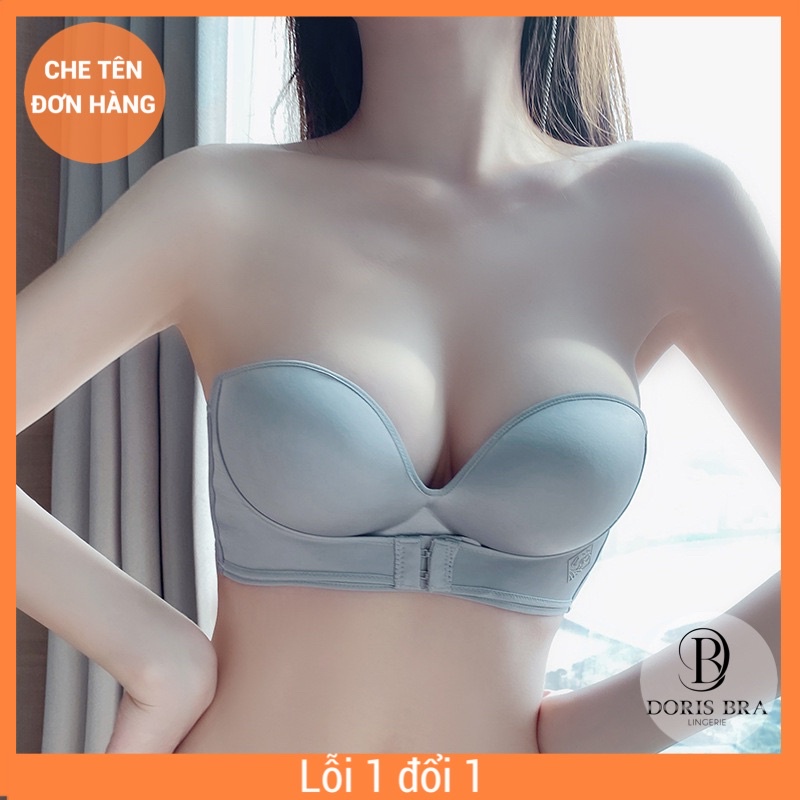 - ÁO LÓT NỮ AC001 KHÔNG DÂY CHỐNG TUỘT CÀI TRƯỚC THẦN THÁNH KHÔNG GỌNG ĐỆM DÀY ÔM NÂNG NGỰC