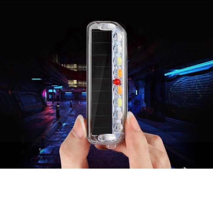 Đèn LED khẩn cấp nhỏ cảnh báo sử dụng năng lượng mặt trời chống thấm nước đầy màu sắc cho xe hơi