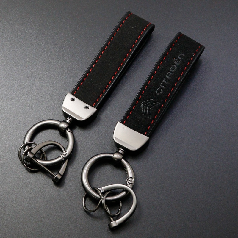 Móc Chìa Khóa Xe Hơi Citroen C4 C5 C3 C2 C1 C4L Picasso Saxo Bằng Hợp Kim Da Lộn