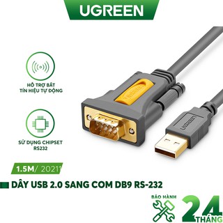 Dây USB 2.0 sang COM DB9 RS-232 chipset PL2303TA UGREEN CR104