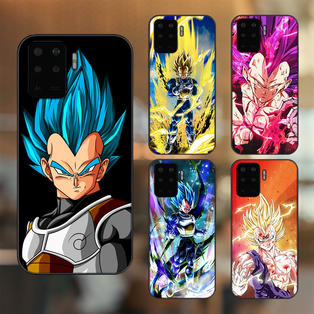 Ốp lưng Oppo A94 viền đen in hình Vegeta Dragon Ball