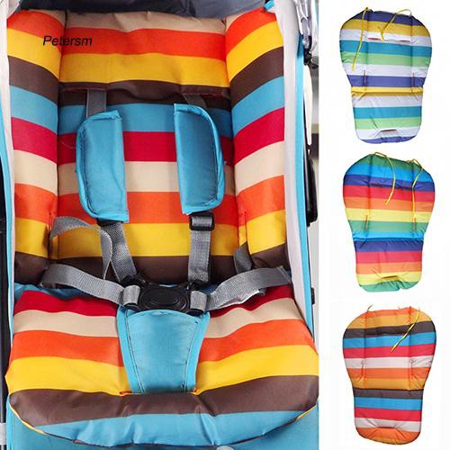 Đệm lót xe đẩy 7 sắc cầu vồng chống thấm nước cho bé