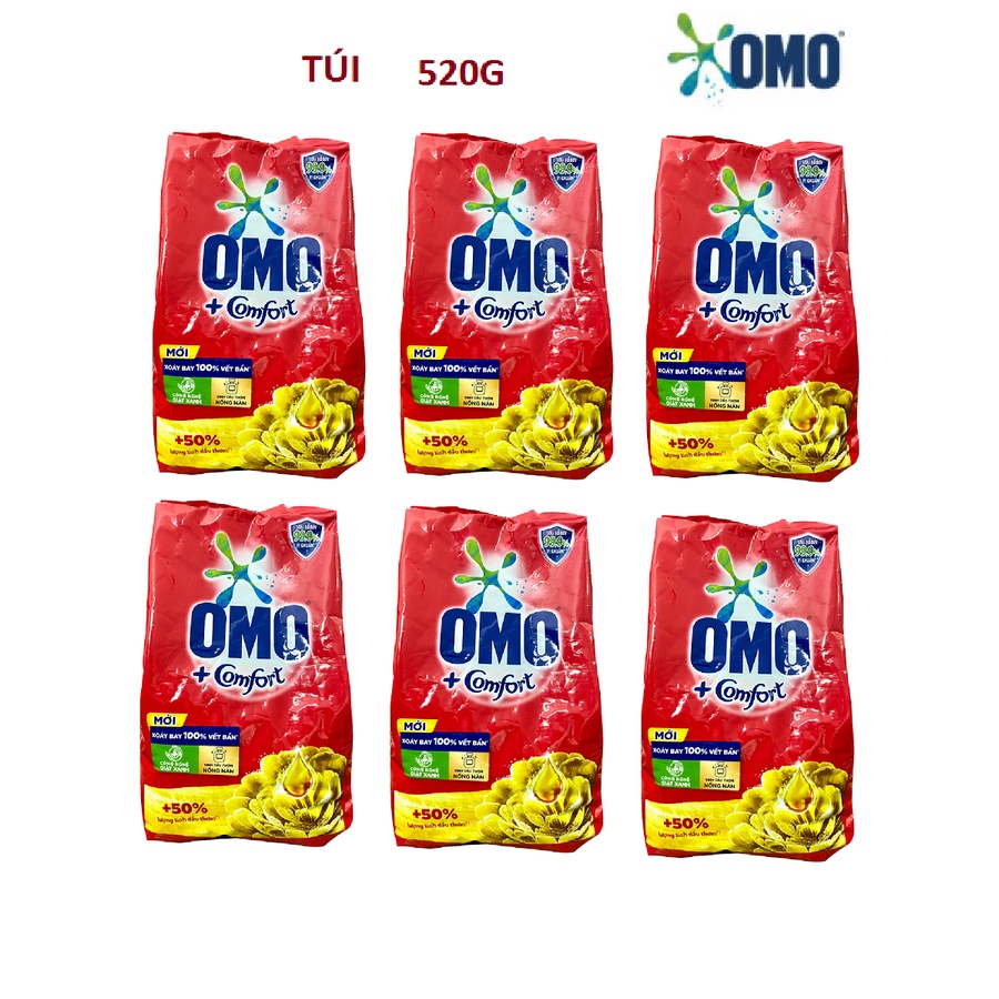 [HCM] túi Bột Giặt Omo TDT 520G gói nhỏ tiện dụng